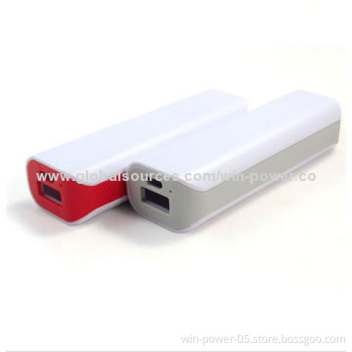 Power Bank with 1,800-2,600mAh Capacity, 5V/500mAh OutputNew